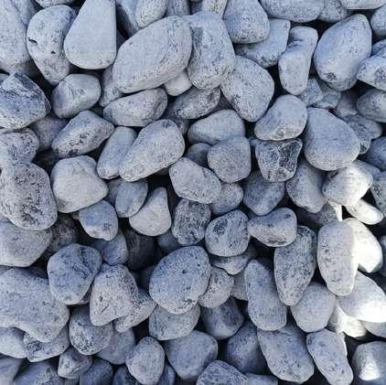 Light blue-grey rounded pebbles