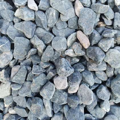 Macael green rounded pebbles