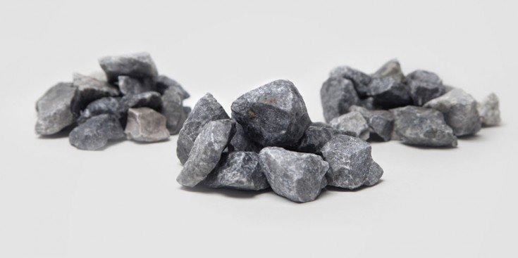 Intense black crushed marble